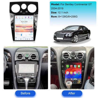 12.1 Inch Tesla Screen For  Bentley Continental GT 2004-2019 Android 13.0 Car Radio Player GPS Navi Auto Stereo Multimedia Video DSP Carplay 4G SIM