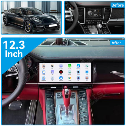 12.3 Inch Tesla Screen For  Porsche Panamera Android 13.0 Car Radio Player GPS Navi Auto Stereo Multimedia Video DSP Carplay 4G SIM