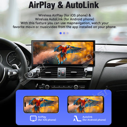 Aotsr 15.8 inch Linux Carplay Screen for BMW X3(F30;F31;F34;F35)2016-2018 EVO IPS Touch Stereo Unit Multi Storage 4G DSP BT5.0 GPS