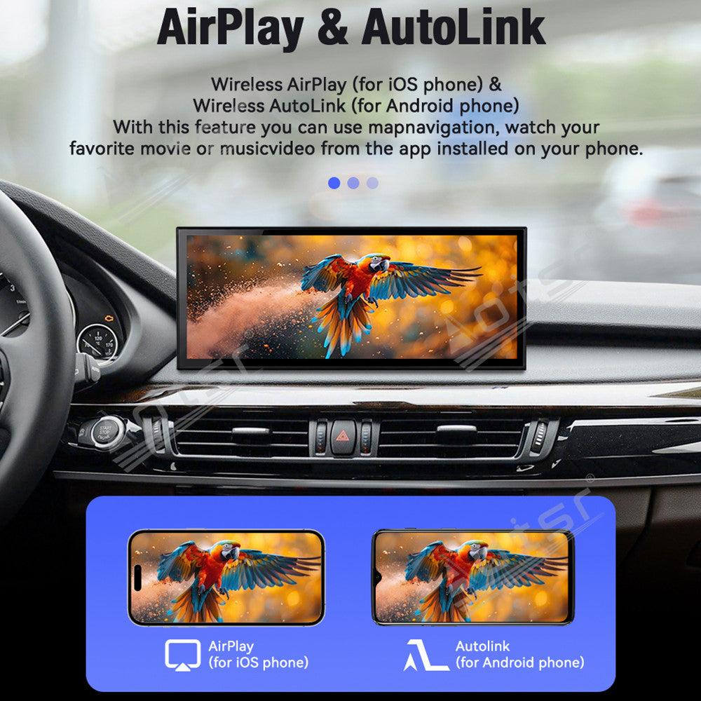 Aotsr 15.8 inch Linux Carplay Screen for BMW X5/X6 F15 2014-2018 NBT IPS Touch Stereo Unit Multi Storage 4G DSP BT5.0 GPS
