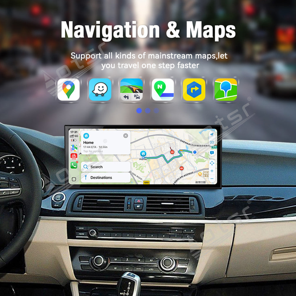 Aotsr 15.8 inch Linux Carplay Screen for BMW 5 Series F10 2011-2017 CIC NBT IPS Touch Stereo Unit Multi Storage 4G DSP BT5.0 GPS