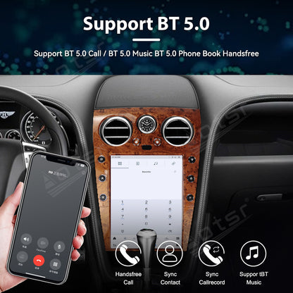 Bentley Continental 12.1 inch (2004-2020) Carplay Original Car Upgrade Tesla-style Screen Carplay