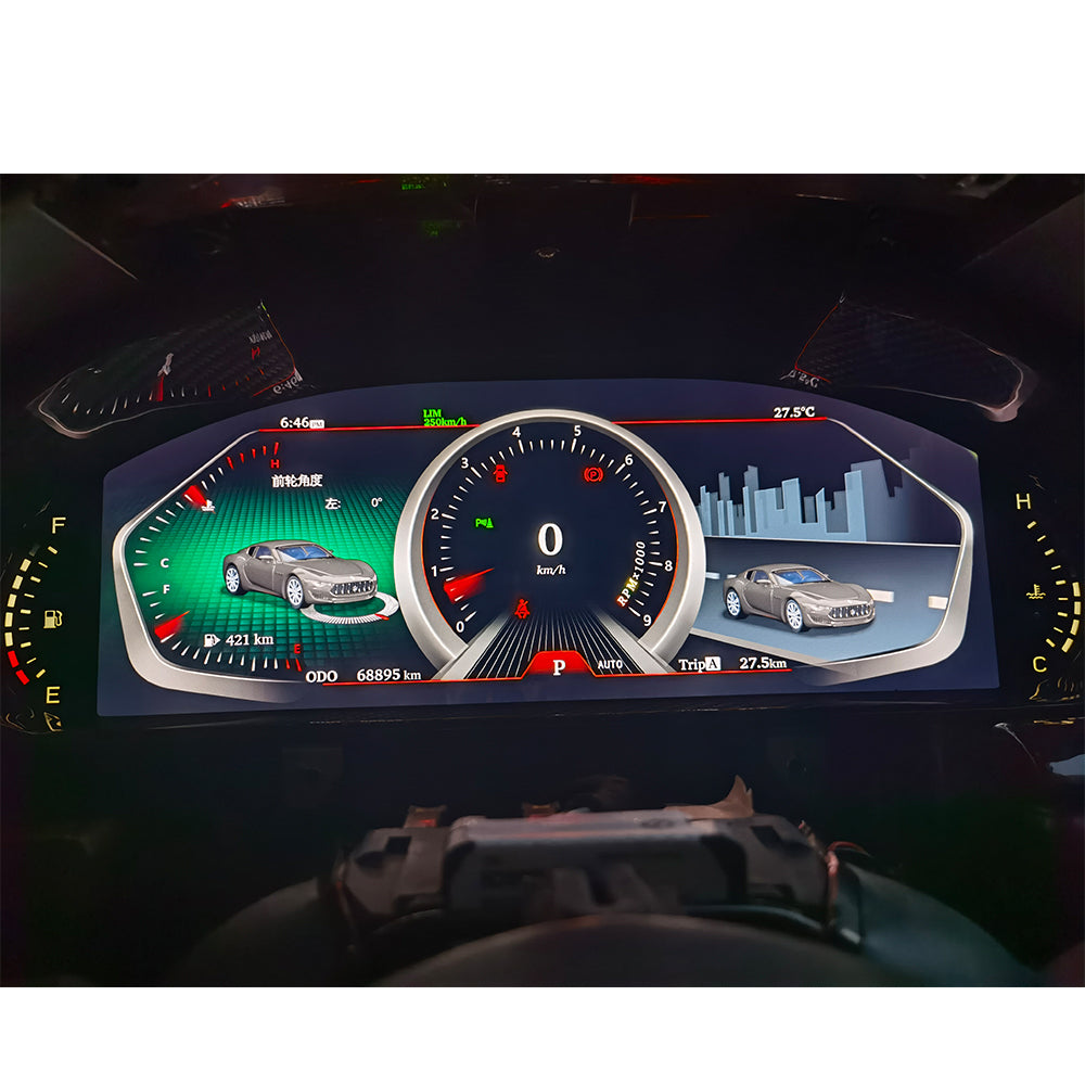 Aotsr  Screen For  Maserati GT LCD Digital Cluster  Virtual Cockpit Speedometer Dashboard LCD Screen Instrument Panel Part