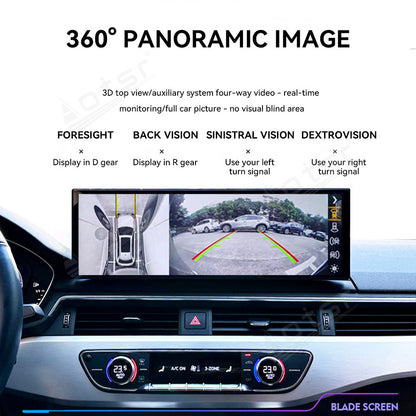 14.9 Inch Tesla Screen For Audi  A4L A5 2017 2018 2019 Android 13.0 Car Radio Player GPS Navi Auto Stereo Multimedia Video DSP Carplay 4G SIM