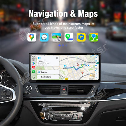 Aotsr 15.8 inch Linux Carplay Screen for BMW 1 Series(F20;F25)2013-2020 NBT EVO IPS Touch Stereo Unit Multi Storage 4G DSP BT5.0 GPS