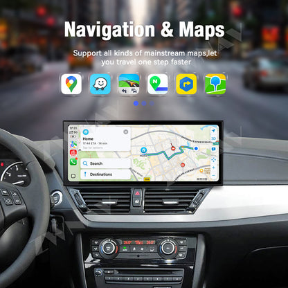 Aotsr 15.8 inch Linux Carplay Screen for BMW X1 F48 2009-2016 CIC IPS Touch Stereo Unit Multi Storage 4G DSP BT5.0 GPS