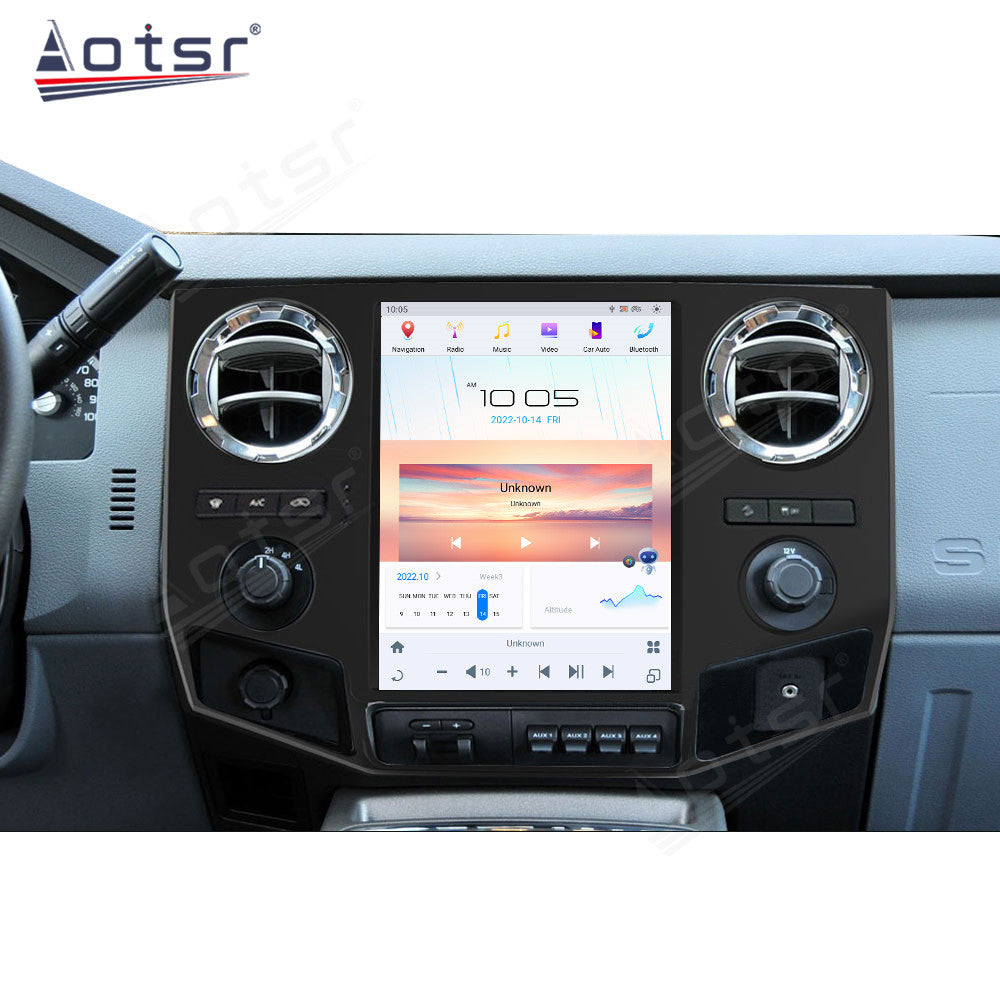 For Ford F250 F350 F450 F650 12.1 Inch Tesla-style Carplay Screens (2009-2014)