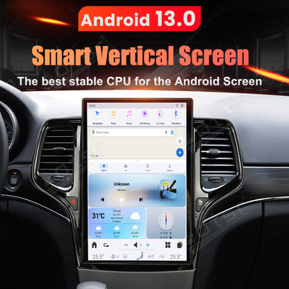For Jeep Grand Cherokee 14.4 Inch Tesla-style Carplay Screens 2014+