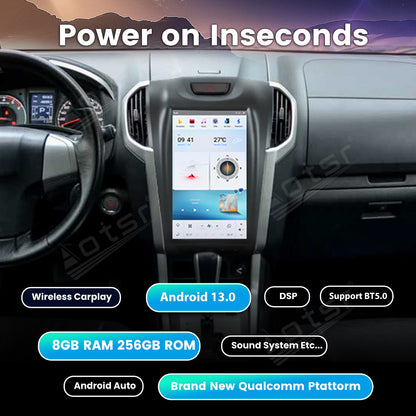 For Chevrolet S10 Isuzu DMAX 11.8 Inch Tesla-style Carplay Screens (2015-2018)
