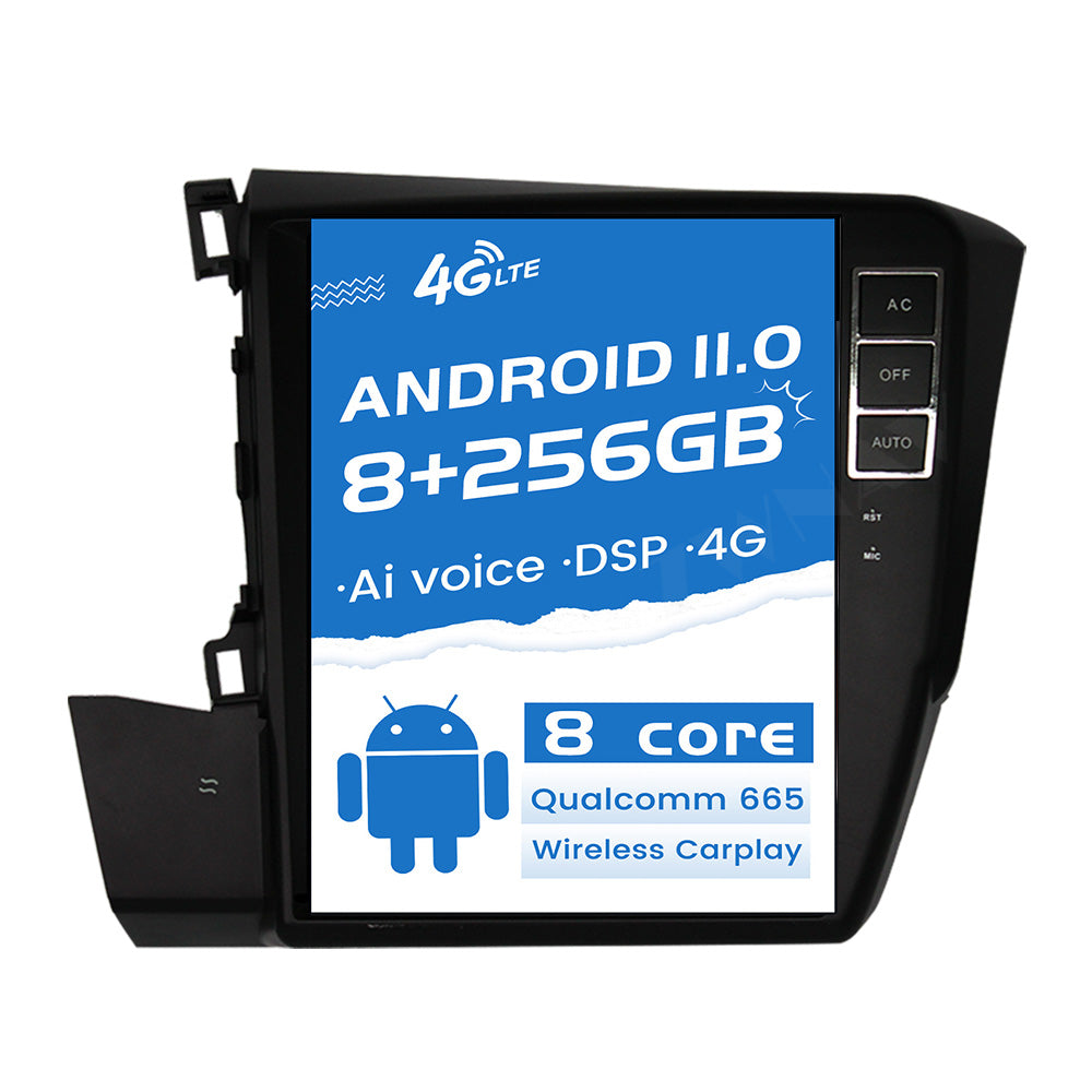For Honda Civic 12.1 Inch Tesla-style Carplay Screens 2012+