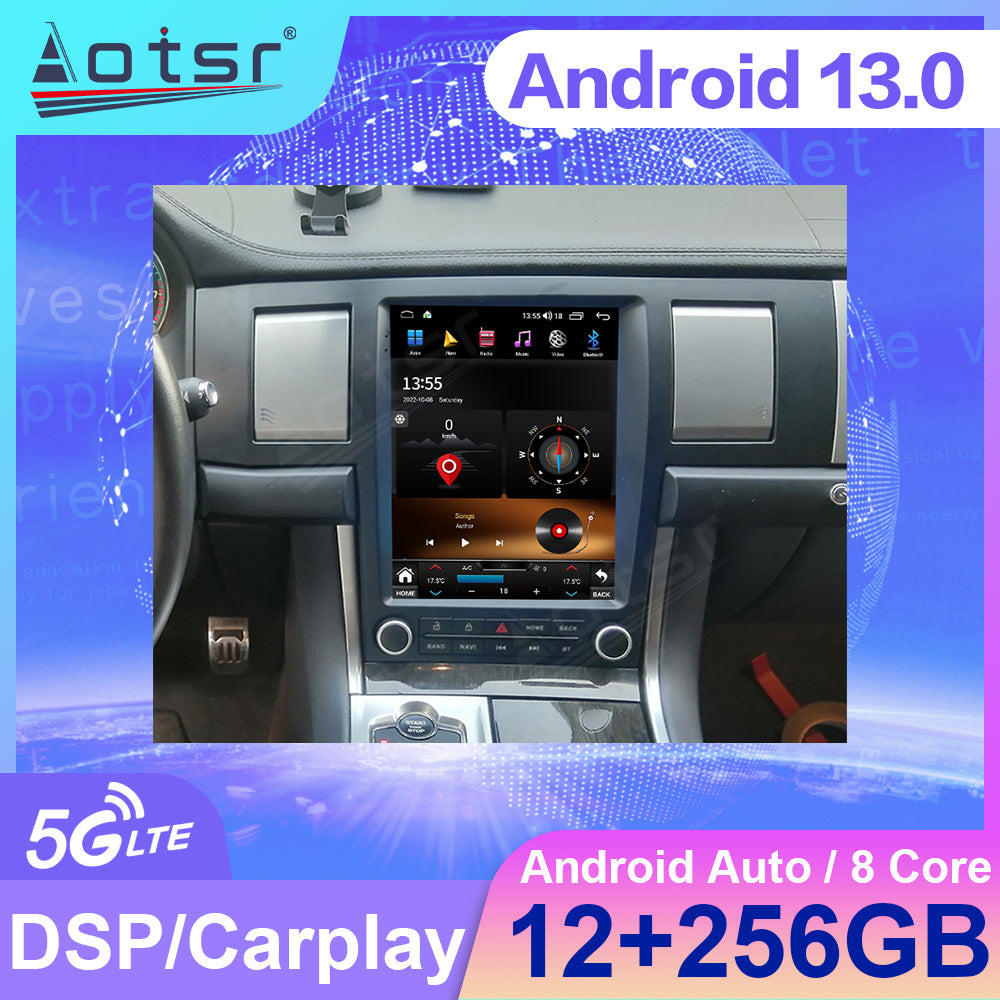 For Jaguar XF 10.4 Inch Tesla-style Carplay Screens (2004-2015)