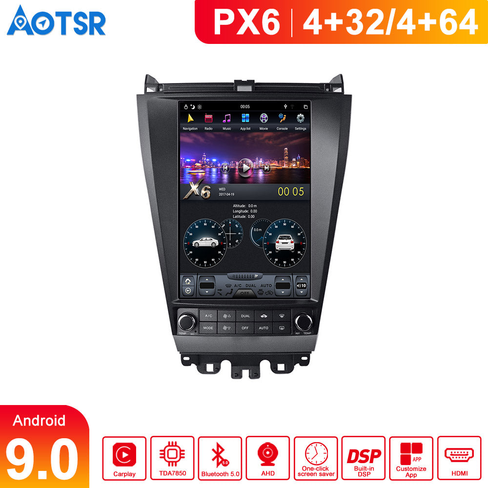 For Honda Accord 12.1 Inch Tesla-style Carplay Screens (2003-2007)