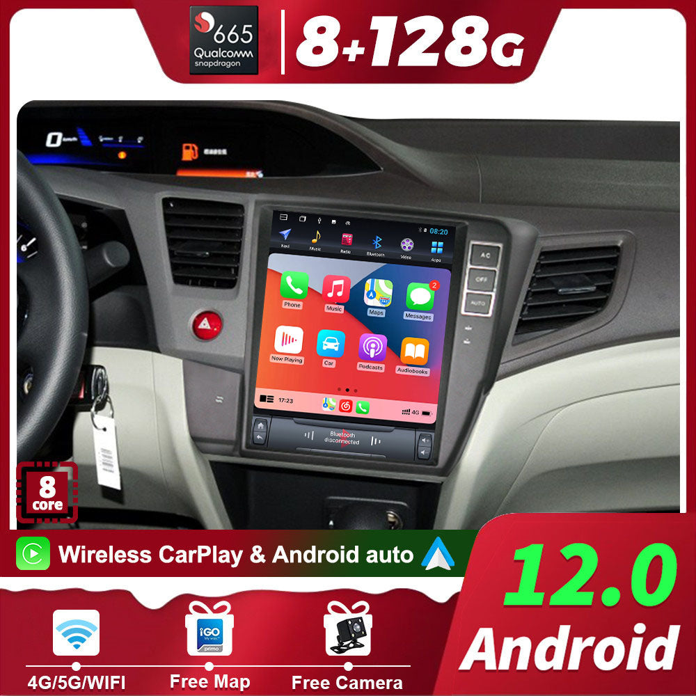 For Honda Avancier 10.4 Inch Tesla-style Carplay Screens 2017-2018