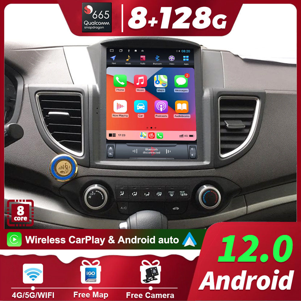 For Honda CRV 10.4 Inch Tesla-style Carplay Screens (2012-2016)