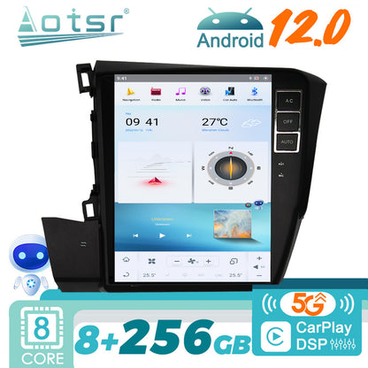For Honda Civic 12.1 Inch Tesla-style Carplay Screens 2012+