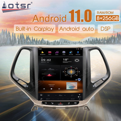 For Jeep Cherokee 10.4 Inch Tesla-style Carplay Screens (2014-2018)