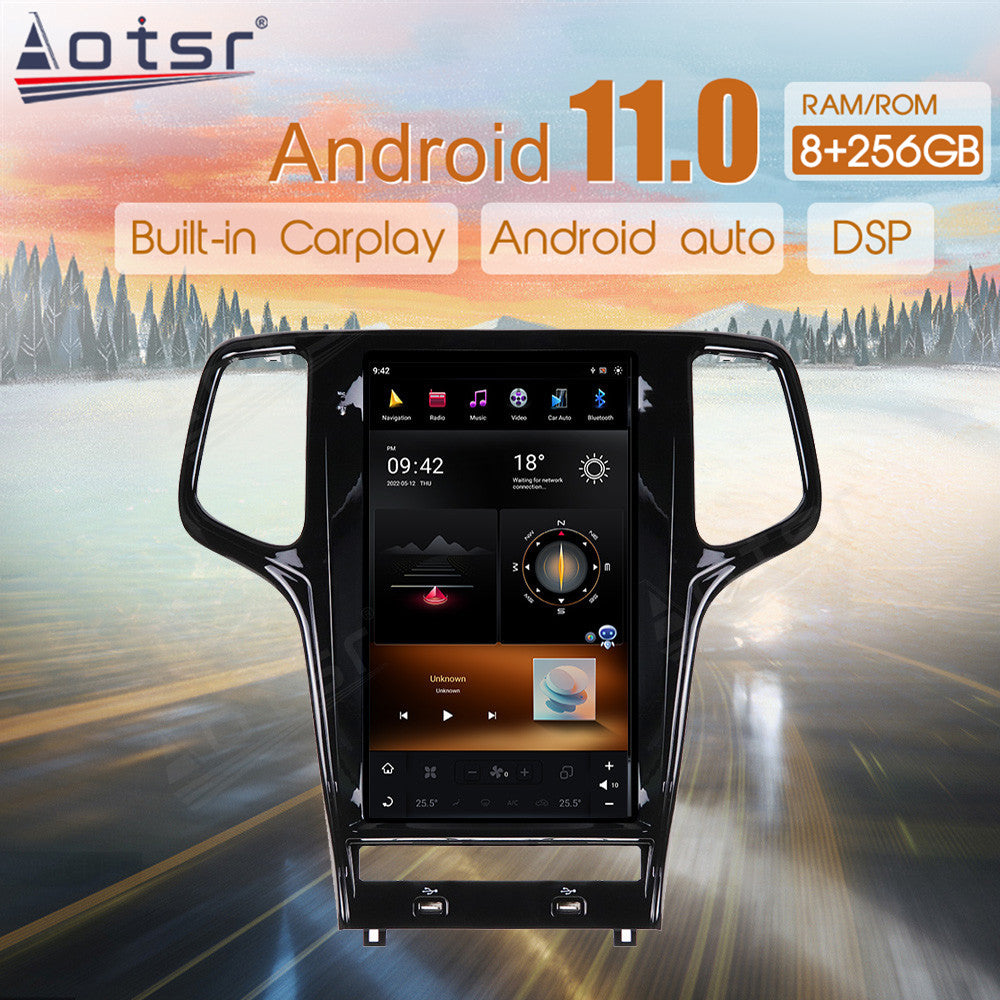 For Jeep Grand Cherokee 13.6 Inch Tesla-style Carplay Screens (2010-2019)