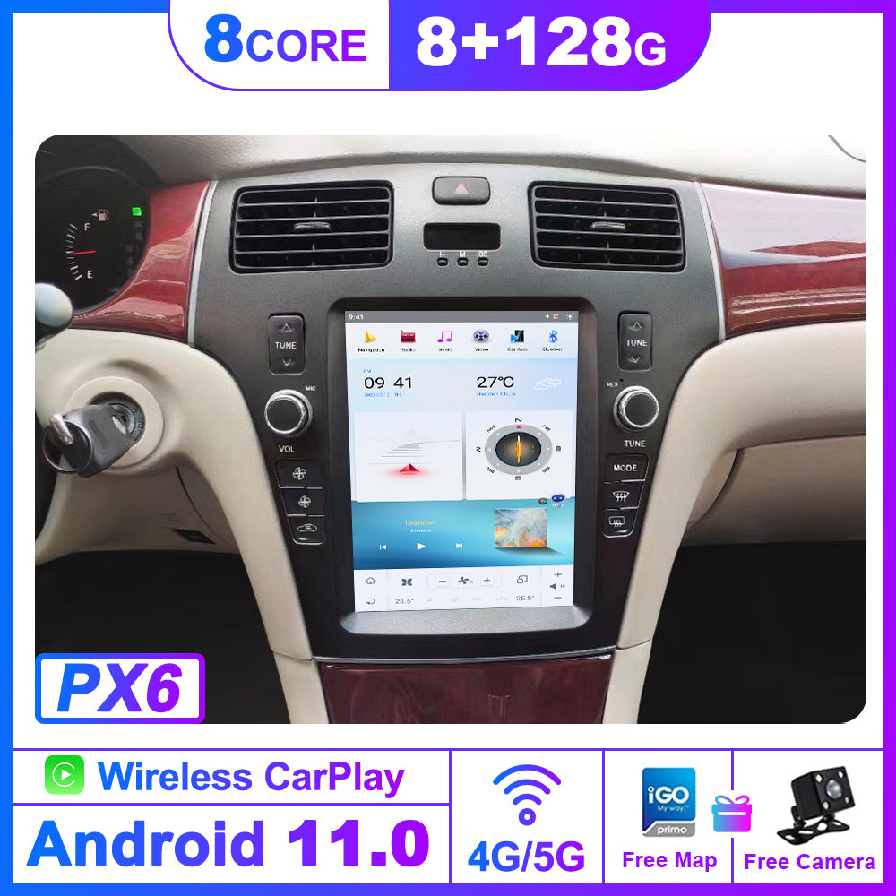 For Lexus ES 300 330 10.4 Inch Tesla-style Carplay Screens (2005-2009)