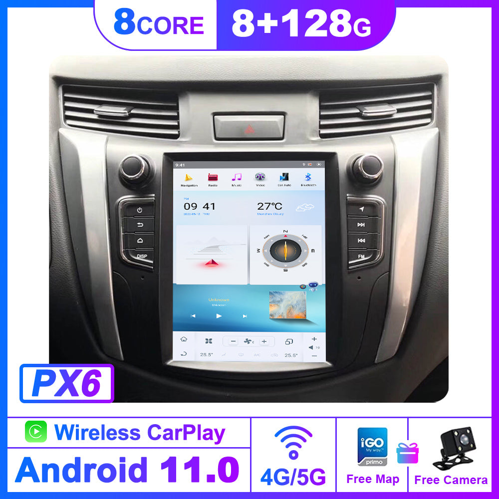 For Nissan Navava Terra NP300 10.4 Inch Tesla-style Carplay Screens（2014-2019）