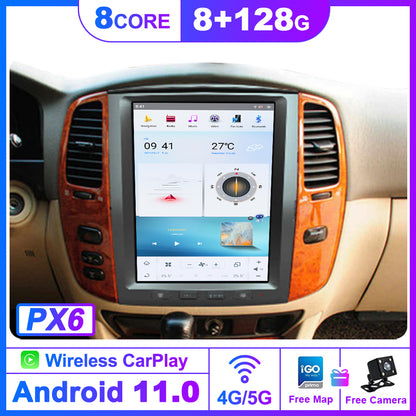 For Lexus LX470 (2002-2007) TOYOTA Land Cruiser LC100 12.1 Inch Tesla-style Carplay Screens