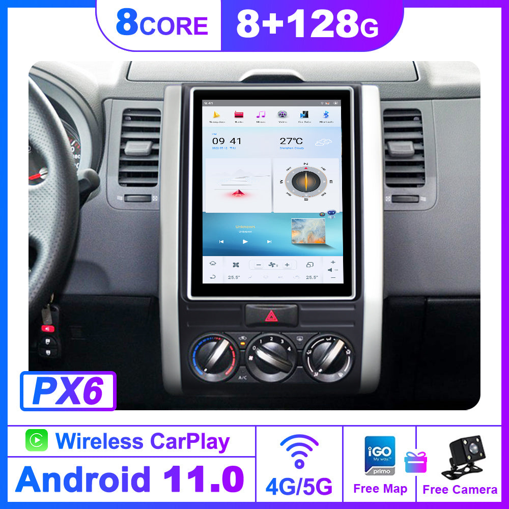 For NISSAN X-Trail T30 10.4 Inch Tesla-style Carplay Screens (2002-2008)