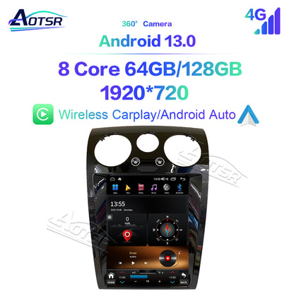 8+256GB Tesla Style Screen Android 11.0 Car Multimedia Player For Bentley 2004-2019 GPS navigation Audio Radio stereo head unit