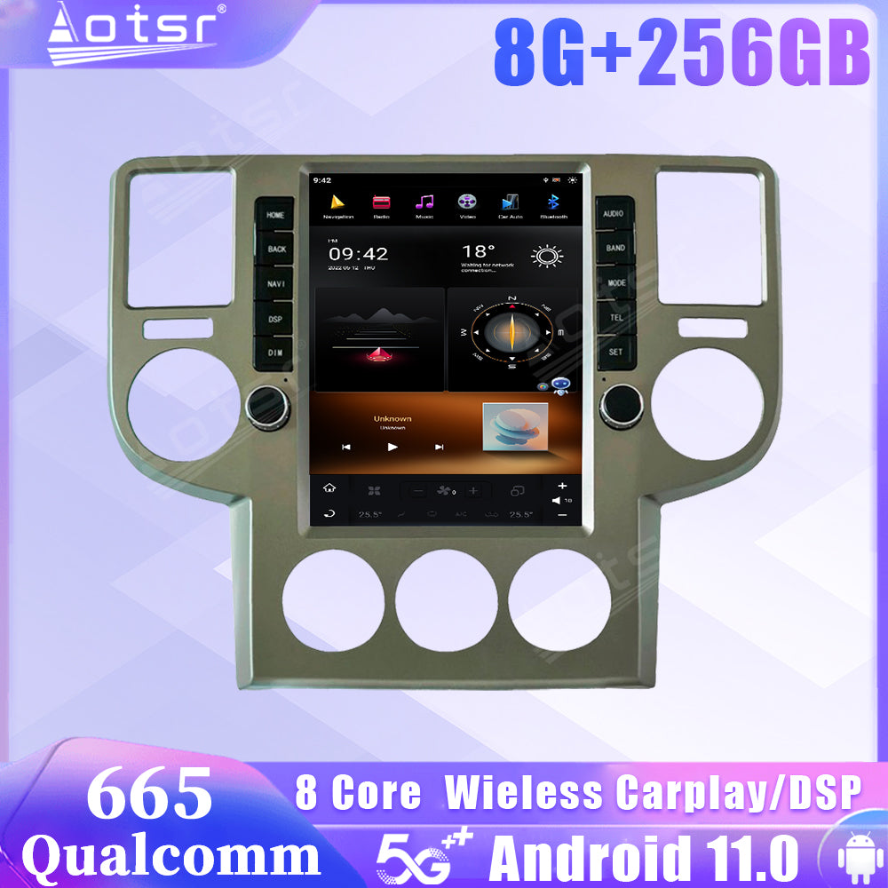 For NISSAN X-Trail T30 10.4 Inch Tesla-style Carplay Screens（2002-2008）