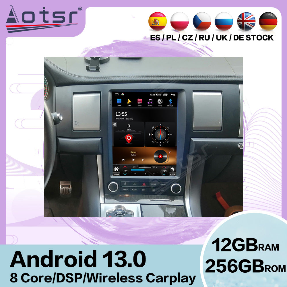 For Jaguar XF 10.4 Inch Tesla-style Carplay Screens (2004-2015)