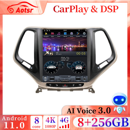 For Jeep Cherokee 10.4 Inch Tesla-style Carplay Screens (2014-2018)