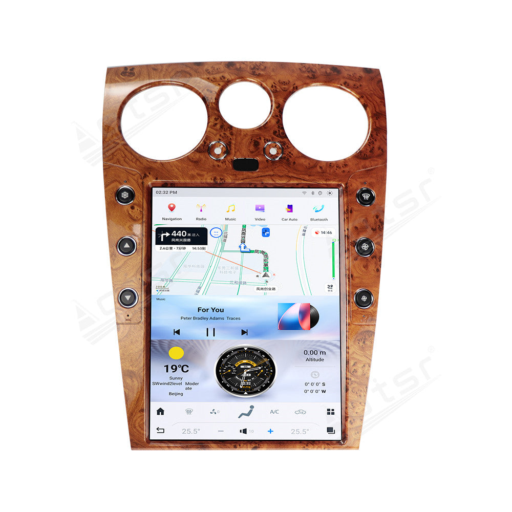 Bentley Continental 12.1 inch (2004-2020) Carplay Original Car Upgrade Tesla-style Screen Carplay