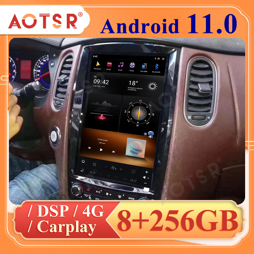 For Infiniti QX50 EX25 EX35 12.1 Inch Tesla-style Carplay Screens (2009-2019)