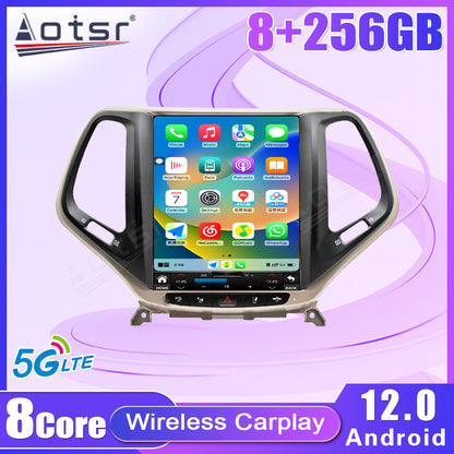 For Jeep Cherokee 10.4 Inch Tesla-style Carplay Screens (2014-2018)